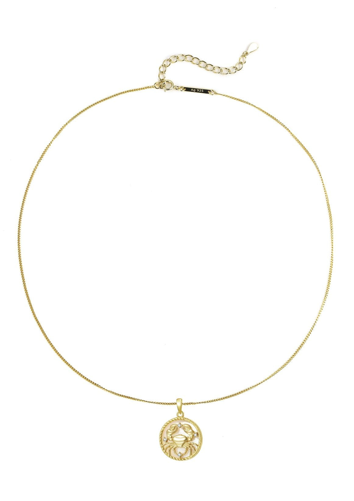 Collier pendentif zodiaque Cancer